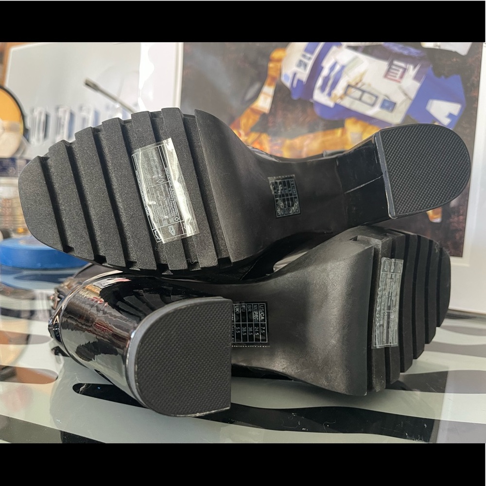 Patent Mesh Booties - Picture 5 of 6